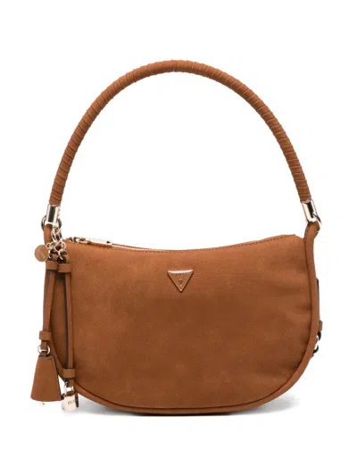 Guess Usa Top-handle Shoulder Bag In Brown