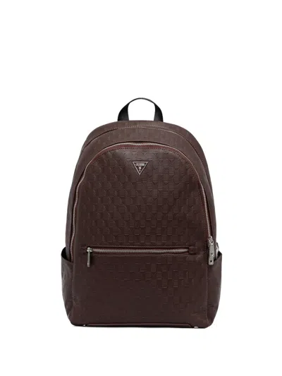 Guess Usa Torino G Wave Backpack In Brown