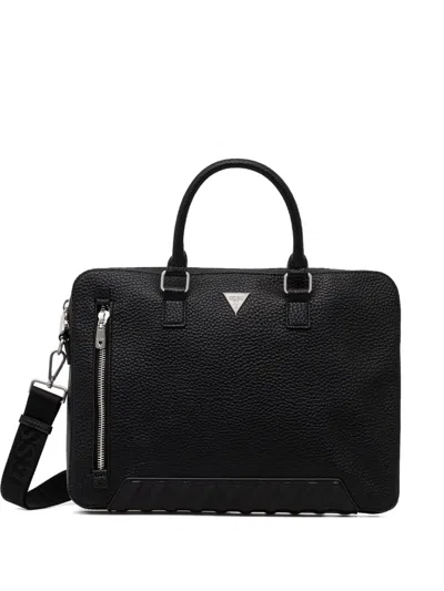 Guess Usa Torino Laptop Bag In Black