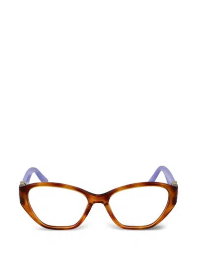 Guess Usa Tortoiseshell-effect Cat-eye Glasses In Brown