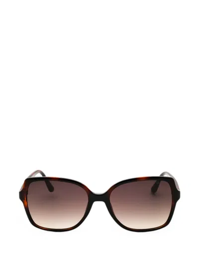 Guess Usa Tortoiseshell-effect Sunglasses In Brown