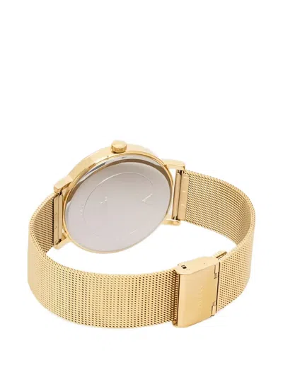 Guess Usa Triangle 44mm Watch In Gold