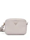 Guess Usa Triangle-logo Cross Body Bag In Neutral