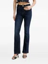 Guess Usa Triangle-patch Jeans In Blue