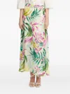 Guess Usa Tropical-print Wrap Maxi Skirt In Multi
