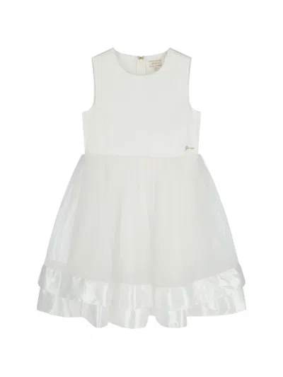 Guess Usa Kids' Tulle Overlay Tiered Dress In White