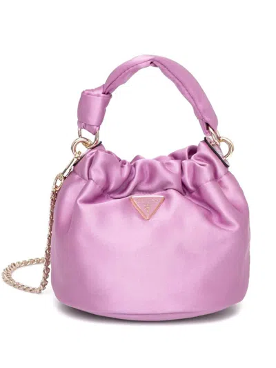Guess Usa Twiller Bucket Bag In Pink