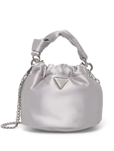 Guess Usa Twiller Bucket Bag In Silber