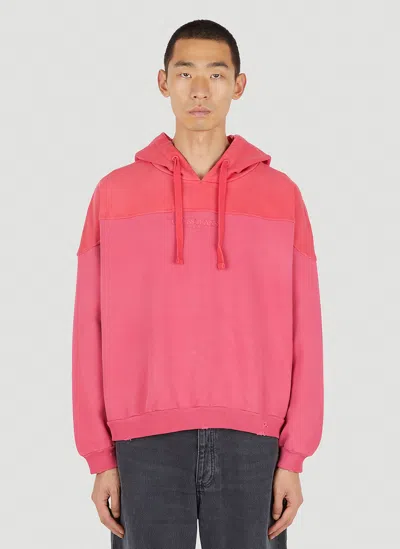 Guess Usa Two Tone Hooded Sweatshirt In Pink