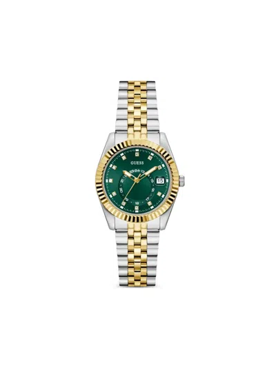 Guess Usa Zweifarbige Armbanduhr 34mm In Gold