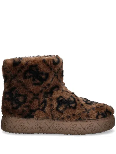 Guess Usa United Boots In 褐色