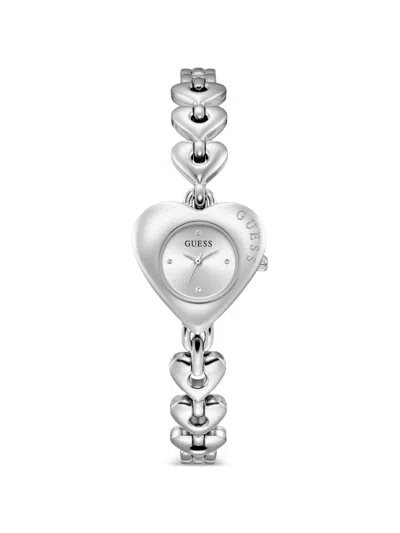 Guess Usa Valerie 28mm Watch In Silber