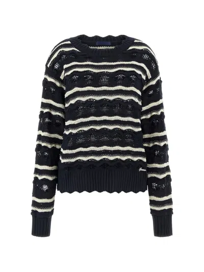 Guess Usa Valerie Knitted Sweater In Blue