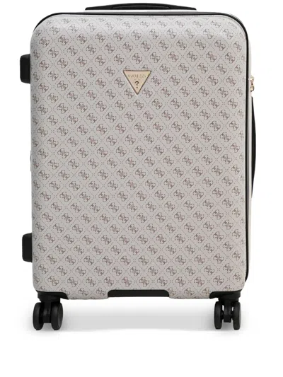 Guess Usa Valise Suitcase In Neutrals