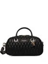 Guess Usa Valla Quilted Charm Tote Bag In Black