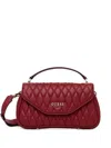 Guess Usa Valla Quilted Tote Bag In Red