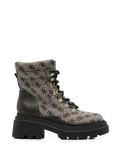 Guess Usa Vaney Combat Boots In Multi