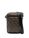 Guess Usa Vezzola Smart Messenger Bag In 褐色