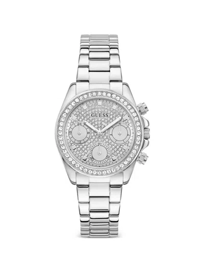 Guess Usa Victoria 36mm Watch In Silber