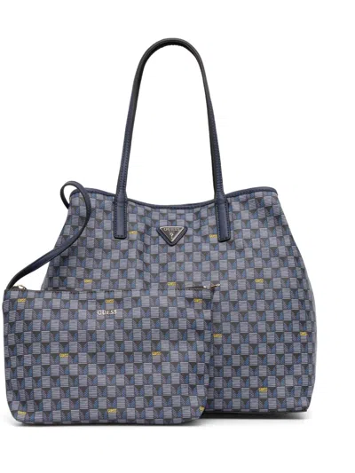 Guess Usa Vikky Tote Bag In Blue