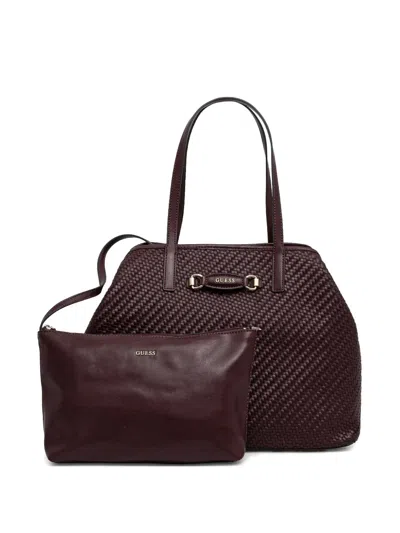 Guess Usa Vikky Tote Bag In Purple