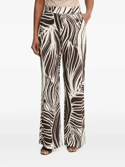 Guess Usa Viscose Pants In Brown