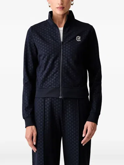 Guess Usa Viscose-blend Sweatshirt In Blue
