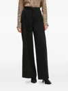 Guess Usa Wide-leg Tailored Trousers In Black