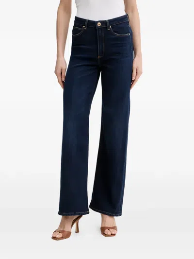 Guess Usa Wide-leg Jeans In Blue