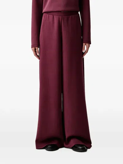 Guess Usa Wide-leg Pants In Burgundy