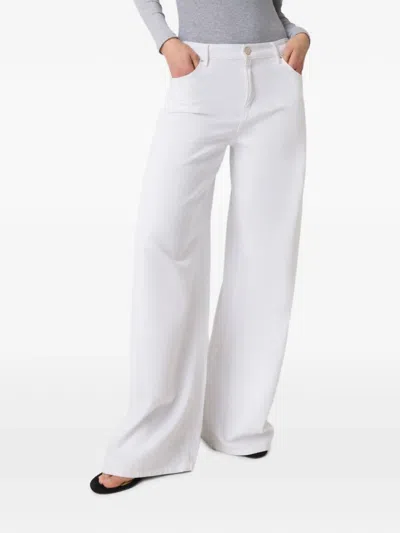 Guess Usa Wide-leg Pants In White