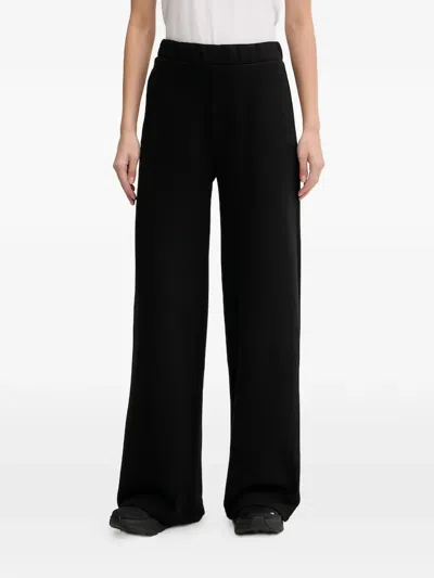 Guess Usa Wide-leg Track Pants In Black
