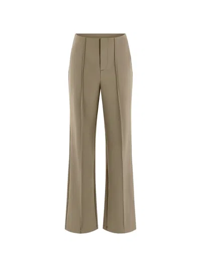 Guess Usa Wide-leg Workout Trousers In Brown