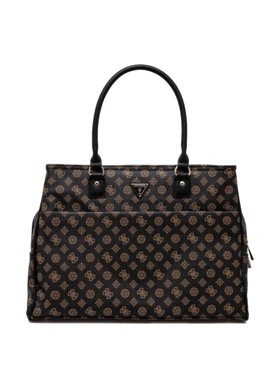 Guess Usa Wilder 4g Weekender In Brown