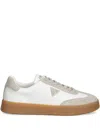 Guess Usa Wiman Leather Sneakers In Black