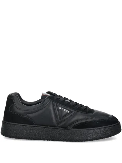 Guess Usa Wimoh Panelled Lace-up Sneakers In Black