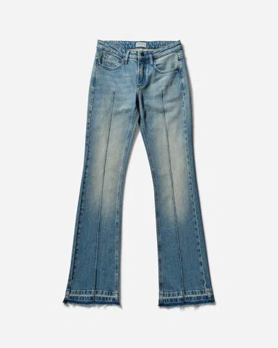 Guess Usa Women S Flare Denim Pants Used Indigo Wash In Multicolor
