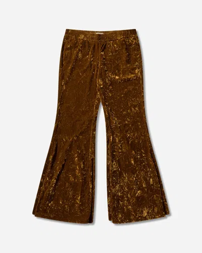 Guess Usa Women S Velour Flare Pants In Brown