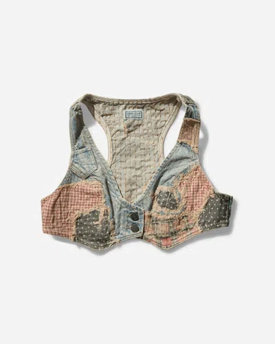 Guess Usa Women S Vintage Denim Top Light Wash In Multicolor