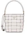 Guess Usa Woven Top-handle Tote Bag In Brown