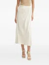 Guess Usa Wrap Midi Skirt In White