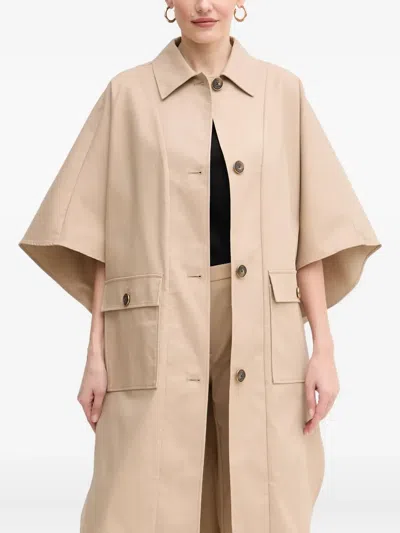 Guess Usa X Marciano Cindy Belted Coat In Neutral