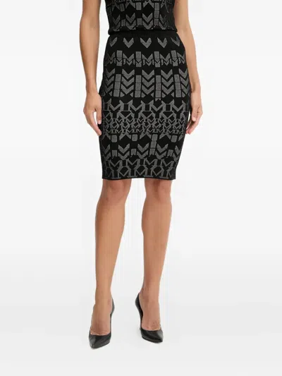 Guess Usa X Marciano Knit Pencil Midi Skirt In Black