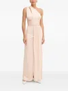 Guess Usa X Marciano One-shoulder Cut-out Maxi Dress In Neutral