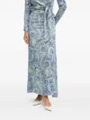 Guess Usa X Marciano Paisley-print Maxi Dress In Blue
