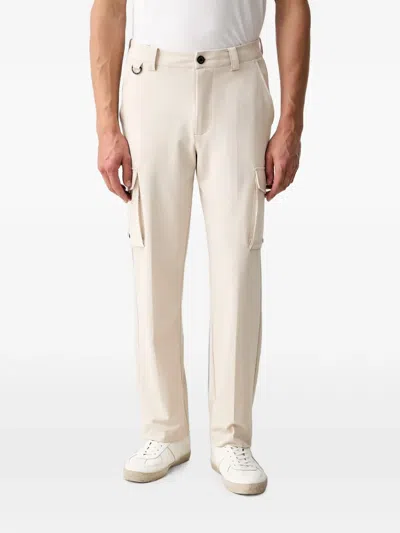 Guess Usa X North Sails Logo-patch Cargo Pants In White