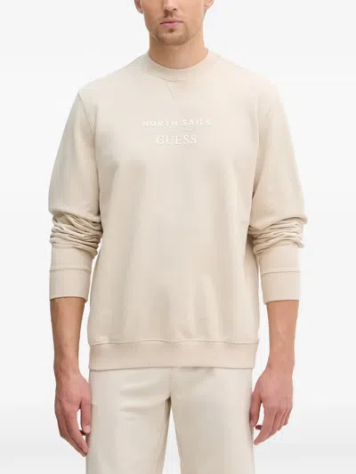 Guess Usa X North Sails Regular Fit Sweatshirt In Neutral