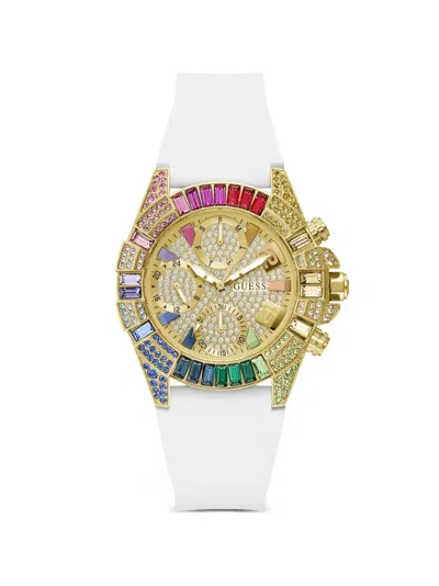 Guess Usa Yes 39mm Watch In Gold