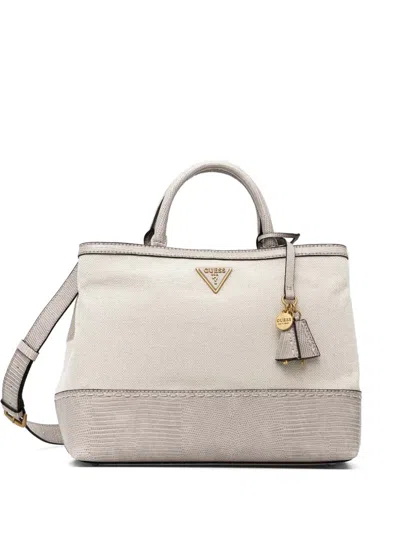 Guess Usa Zabry Tote Bag In Neutrals