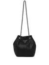 Guess Usa Zalina Bucket Bag In Black